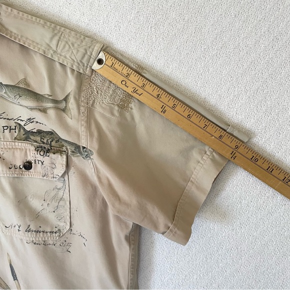 Polo Ralph Lauren Sportsman Fly Fishing Patchwork Shirt Men’s L Trapper Lake - Picture 15 of 16